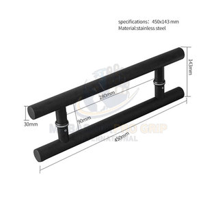 Durable Metal H Shape Pull <b>Handles</b> Designed For Contemporary Spaces And Entrances H Shape Pull <b>Handles</b> - Product Image 6