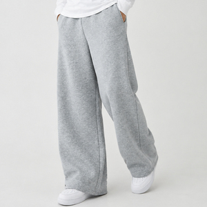 OEM <b>Men's</b> Oversized Wide Leg Sweatpants Polyester Cotton <b>Joggers</b> <b>Loose</b> Fit Casual Sweatpants With Custom Logo And Design - Product Image 2
