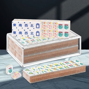 ชุดไพ่นกกระจอกอเมริกันลายดอกไม้คริสตัลในกล่องอะคริลิก สามารถปรับแต่งได้ - Product Image 5