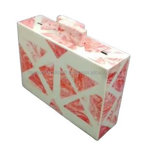 Luxury Handmade Resin Clutch Purse for Women - Custom Logo Designer Evening Bag - Product Image 4