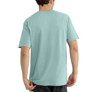 T-shirts pour hommes en mélange de coton doux, col rond, tailles S à 4XL, coupe athlétique, t-shirts basiques unis et à logo, 60 % coton, 40 % polyester - Product Image 2