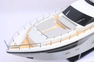 Modelo de Yate Moderno de Madera Pintado en Gris y Negro de 35 Metros, PRINCESS, Hecho a Mano, para Decoración del Hogar, Regalo de Acción de Gracias, Regalo Empresarial - Product Image 3