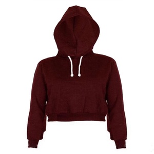 Women's Fashion <b>Crop</b> <b>Top</b> Hoodies Pullover With Hood Plus Size Waterproof and Breathable Woolen for Teenagers in Winter - Product Image 4