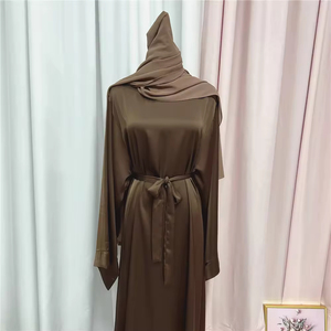 Abaya de Lujo para Mujer, Fabricada por OEM, Tela Nidha Suave, Vestido Maxi Musulmán con Logotipo Personalizado y Empaque de Boutique - Product Image 1