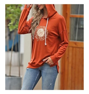 Nouveau design de sweat à capuche pour femme, 100 % coton, manches longues, col en bateau, imprimé, confortable, pour l'hiver, fabriqué au Bangladesh - Product Image 3