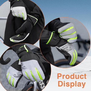 Gants en cuir marron de haute qualité pour hommes, mitaines chaudes d'hiver à écran tactile pour activités de plein air et usage quotidien, style uni et tendance - Product Image 5