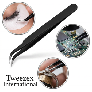 Eyelash Tweezers Stainless Steel for Eyelash Extensions Professional Lash Extension <b>Tool</b> 38 - Product Image 6