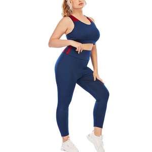 Women's Fitness <b>Yoga</b> <b>Set</b> Solid Front Lightweight Breathable High Waist 2-Piece <b>Set</b> for Exercise Stretching Daily Comfort - Product Image 1