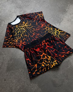 Novedades de Invierno, Conjunto Deportivo de Secado Rápido con Estampado, Pantalones Ajustados de Alta Elasticidad, Mangas Largas, Conjunto de 2 Piezas para Entrenamiento en el Gimnasio - Product Image 3