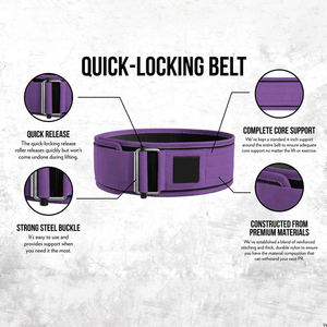 Ceinture de musculation en néoprène, robuste, protection professionnelle, épaisseur 10 mm, pour la musculation, le powerlifting, la force - Product Image 6