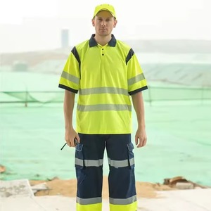 เสื้อโปโลสะท้อนแสงคุณภาพพรีเมียมมาตรฐาน CE สำหรับงานอุตสาหกรรม ผลิตจากโพลีเอสเตอร์เรืองแสง - Product Image 5
