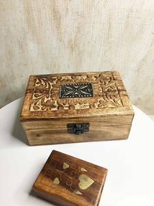 Low Price Wooden Jewelry Storage <b>Box</b> for Precious Accessories, Keepsakes and <b>Small</b> Treasures with Beautiful Vintage - Product Image 1
