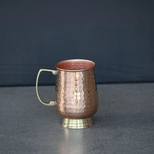 Taza de Cobre con Asa Dorada, Clásica, Ecológica y Aislada, FAIZA CRAFT, con Caja de Color Personalizada para Uso en el Hogar y Fiestas - Product Image 4