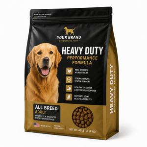 Base Cuadrada Personalizada para Bolsas de Alimento para Mascotas con Estructura Laminada PET/PA/AL/CPP y Cierre Superior con Cremallera para Marcas Premium de Alimento para Mascotas - Product Image 6