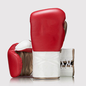 Guantes de Entrenamiento Deportivo de Primera Calidad, Cuero Genuino, Elección del Luchador Profesional, Correa de Velcro, Guantes de Boxeo para Sparring y Saco de Boxeo - Product Image 4