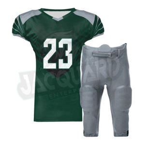 Uniforme de football américain de haute qualité, fabriqué en usine par un bon fabricant, à bas prix, 100 % polyester, fabriqué au Pakistan - Product Image 1