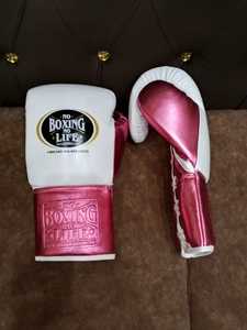 No Boxing No Life Guantes de Boxeo MMA de Cuero Genuino de Alta Calidad - Antideslizantes, Correa de Muñeca Ajustable, Cierre de Cordones Elástico, Personalizables - Product Image 2