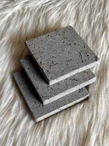 Ensemble de dessous-de-verre en marbre Basalatina fait main, carré, en pierre naturelle, vaisselle, décoration d'intérieur - Product Image 5