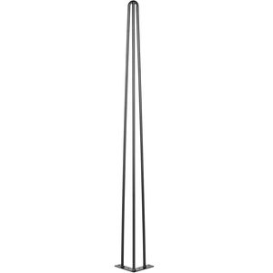 Set di 4 gambe per tavolo a forcina nere da 40 pollici, capacità di carico 880 libbre (220 libbre per gamba), gambe per scrivania, panca, armadietto, gambe per tavolo da pranzo in stile rustico - Product Image 6