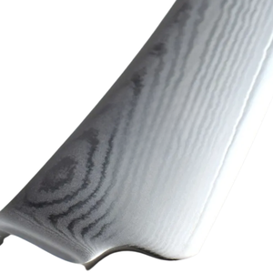 Cuchillo de Deshuesar y Filetear de 6 Pulgadas, Hoja Curva de Acero de Damasco con Mango de Madera Pakkawood Negra para Deshuesar, Recortar y Rebanar Pescado y Carne - Product Image 5