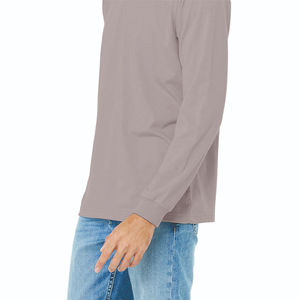 T-shirt Homme Slim Fit Manches Longues en Coton Doux Personnalisable avec Logo – Vêtements de Haute Qualité en Gros - Product Image 3