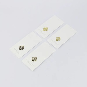 <span class=keywords><strong>Carte</strong></span> de visite de luxe personnalisée avec impression dorée et étiquette suspendue pour vêtements - Product Image 4