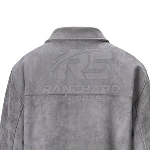 Elegant Mens <b>Suede</b> Leather <b>Jacket</b> Genuine Soft <b>Suede</b> Classic Slim Fit Winter Outerwear Fashion Daily Wear - Product Image 6