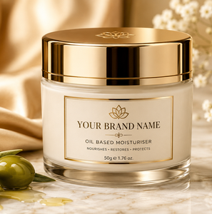 Crema Humectante Orgánica a Base de Aceite, Marca Privada OEM, Venta al Por Mayor, Fórmula Reparadora e Hidratante para Piel Seca, Áspera y Dañada - Product Image 3