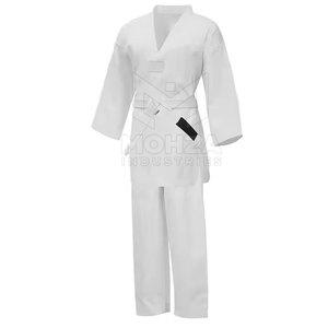 Uniforme de Taekwondo Deportivo para Hombres Adultos, 100% Algodón, Transpirable y de Secado Rápido, Logotipo Frontal Personalizable, Talla Ajustable - Product Image 2