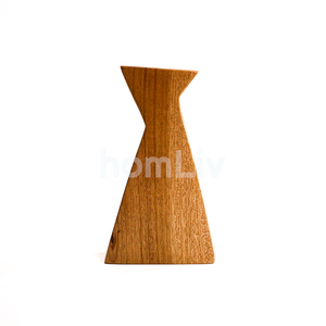 Pot de fleurs sculptural en bois fait main pour salon et patio – Cadeau décoratif artisanal et écoresponsable - Product Image 2