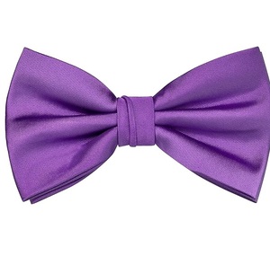 Nœud Papillon Pré-Noué Violet Uni en Polyester – Accessoire Formel pour Homme, Durable, Ajustable, Fait Main, Personnalisable - Product Image 1