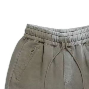 Pantalones Cortos de Algodón con Lavado Ácido para Hombre al por Mayor, Pantalones Cortos Deportivos para Gimnasio con Logotipo Personalizado - Product Image 5