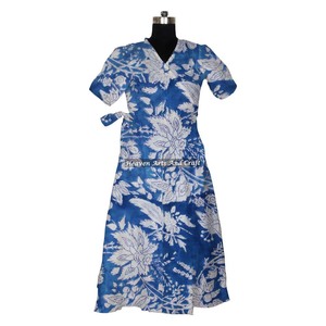 Disponible en venta al por mayor, suministro de calidad de exportación, hermosa bata de Kimono floral India hecha a mano para ropa de mujer - Product Image 5
