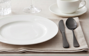 Juego de cubiertos negros de lujo, elegantes cubiertos plateados para mesa de comedor, bodas, fiestas, cocina, hotel, restaurante, decoración de mesa premium - Product Image 4