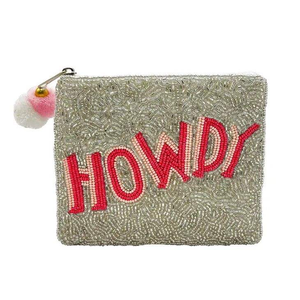 Monedero de Moda con Diseño Étnico, Bordado con Cuentas de Semillas, por MD HANDICRAFTS - Product Image 1