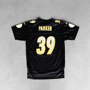 Camiseta de Fútbol Americano Retro Personalizada al por Mayor, de Malla Transpirable, de Secado Rápido, con Estampado por Transferencia de Calor, 100% Poliéster - Product Image 2
