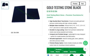 Piedra de Prueba Negra para Oro, Herramienta de Joyería, Herramienta de Prueba de Metales Preciosos, Herramienta Manual para Orfebres | N.º de artículo GS-57 - Product Image 3