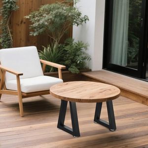 Black Steel A-Frame Furniture Legs for Table Industrial Design Heavy Duty Living Room Use with Screws and Glides - Product Image 5