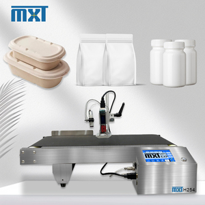 طابعة صناعية شبه آلية عالية السرعة لطباعة تواريخ الصلاحية وأرقام الدفعات والباركود على الكرتون والزجاجات بتقنية TIJ مع مستشعر XP600 - Product Image 1