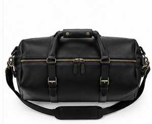 Sac de voyage en cuir avec bandoulière à boucle pour le voyage - Product Image 4