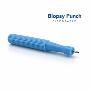 Ensemble d'outils de biopsie manuels avec poignée en plastique bleu et pointe en acier inoxydable, instruments chirurgicaux de différentes tailles - Product Image 3
