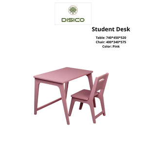 Ensemble bureau et chaise d'enfant en bois, bureau moderne pour enfants, ensemble table d'étude pour enfants, bureau DISICO pour enfants - Product Image 2