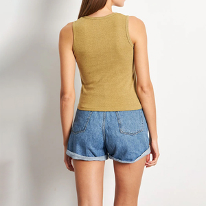 Camiseta sin mangas para mujer en venta, con logo personalizado impreso, en grandes cantidades, camiseta para mujer más vendida, camiseta deportiva para mujer. - Product Image 3