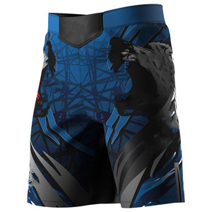 Shorts de boxe légers et durables en polyester/coton pour hommes – Équipement de combat, entraînement, tenue de gym, séchage rapide, extensible - Product Image 1