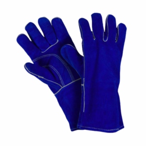 Gants de soudage en cuir de vachette pleine fleur haute performance, protection industrielle robuste pour les mains, gants de pompier - Product Image 1