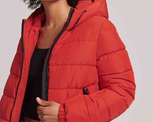 Chaqueta Acolchada Gruesa de Estilo Urbano Personalizable para Mujer, Chaqueta Acolchada Informal de Lona para Mujer - Product Image 1