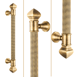 Manija de Puerta Doble Prince Brass para Puertas Exteriores y de Entrada, Acabado Mate Antiguo de Lujo para Sala de Estar - Product Image 2