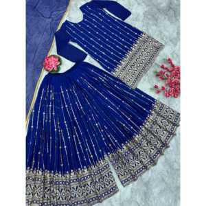 Vestidos de noche de diseñador Ropa de fiesta elegante Dupatta inferior superior con trabajo de bordado intrincado - Product Image 3