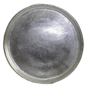 Plato base de metal galvanizado industrial con acabado de zinc, decorativo, para mesas de estilo rústico, de granja y campestre, para bodas. - Product Image 4