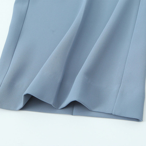 Pantalon en toile 100% coton délavé à l'acide, mi-hauteur, de qualité supérieure, léger, confortable, respirant, avec braguette boutonnée, pour femme, idéal pour le bureau et les occasions décontractées. - Product Image 6